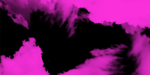 Dark Watercolor Background Texture. pink smoke steam spray, and abstract vapor water isolated on a black background. Pink grunge wall texture winter love scratch the old wall vintage surface