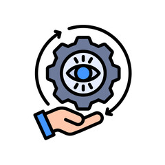 Visual Management lineal color icon