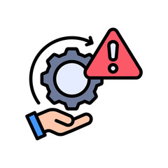 Risk Management lineal color icon
