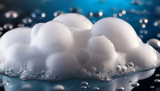 espuma jabonosa con burbujas