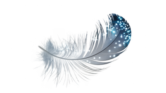 Ai generated image of abstract horizontal line of yellow bokeh light effect isolated on transparent background