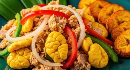 Delicious Jamaican Ackee and Saltfish Traditional Caribbean Breakfast Dish