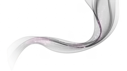 Ai generated image of white starburst with fine radiating lines and a subtle horizontal blur, isolated on transparent background