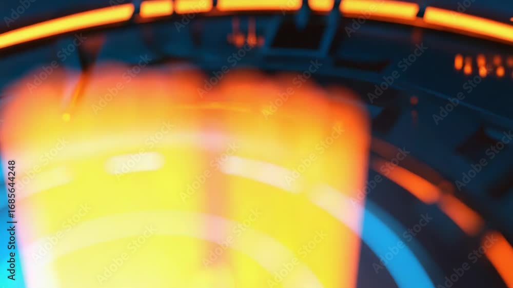 Poster quantum computing processing data on futuristic circuit board