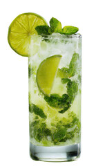 Refreshing cocktail with lime and mint (6)