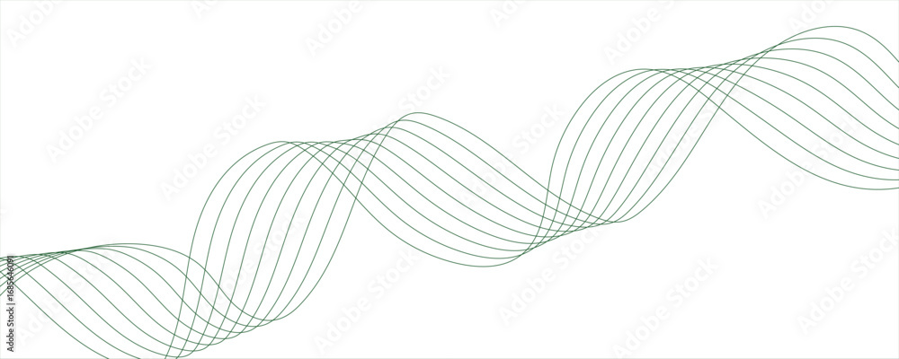 Poster abstract colorful wave line transparent background modern stream wave background.smooth, dynamic cur