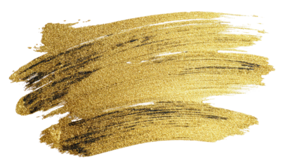 Gold paint brushstroke texture