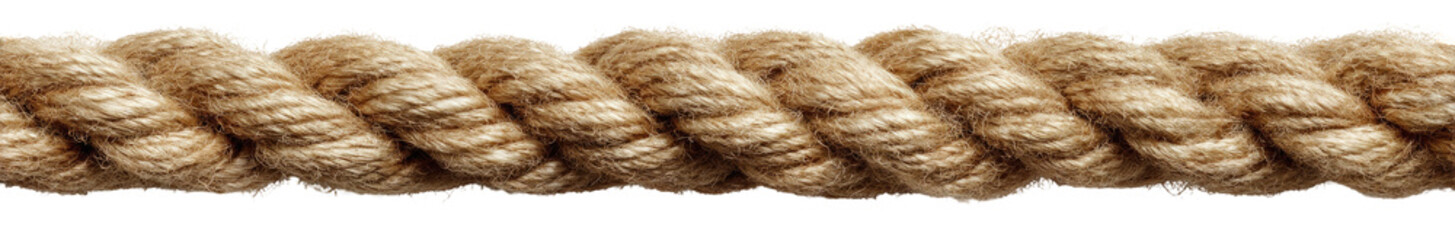 Close-up of a light beige or tan rope