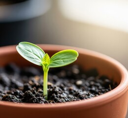 seedling in a pot