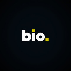 “Bio.” Green Typography Poster – Minimal Eco Friendly Design, Organic Inspired Word Art Print, Modern Sustainability Logo for Natural Lifestyle Decor