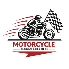 Obraz premium Bike race logo design 