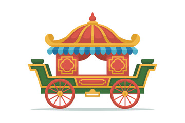 Stylized traditional illustration for banner or advertisement