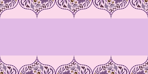 Autum Winter Pattern Background Illustration For Cover, Banner, Notes. Fall Winter Aesthetic Background.  Plant And Flower Pattern Background.