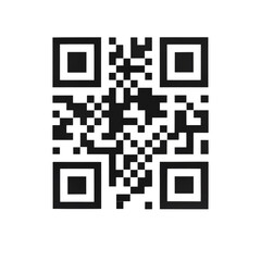 Gray QR Code Pattern on Transparent Background Square