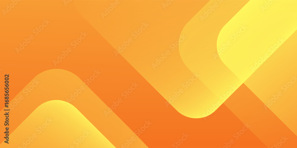 Poster abstract orange and yellow geometric background. dynamic shapes composition. cool background design 