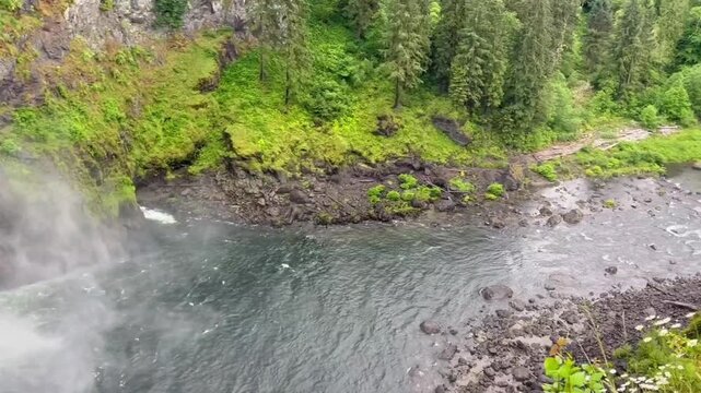 Snoqualmie Falls Waterfall in Washington State, United States.	