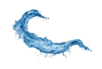 A dynamic, flowing splash of water