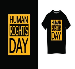  T-shirt "Human rights day" design