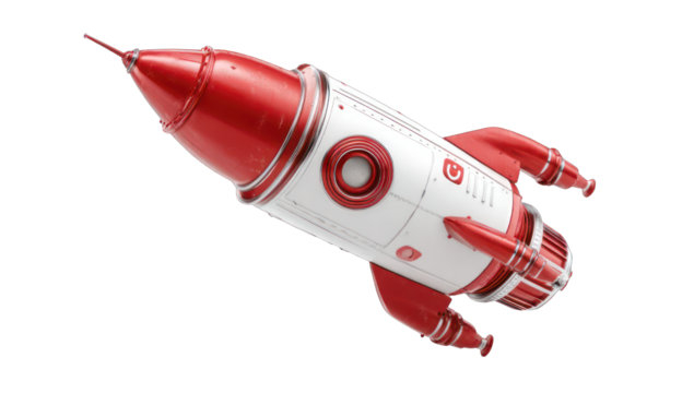 Retro rocket in flight