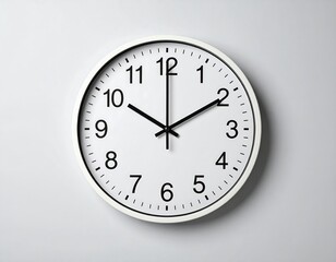 Simple white wall clock