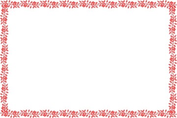 Simple Red Frame, Photo Frame, Unique Border Frame with White Background, Unique Frame, Amaizing Frame