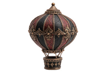Ornate, decorative hot air balloon figurine