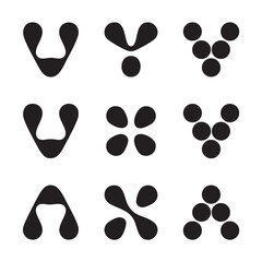 Abstract Organic Shapes and Geometric Arrangements