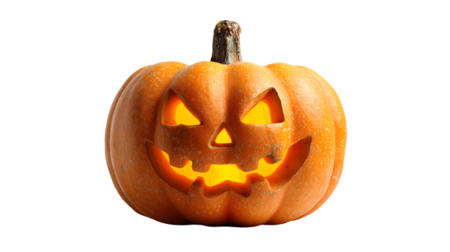 spooky halloween pumpkin with glowing eyes isolated n transparent background pg image