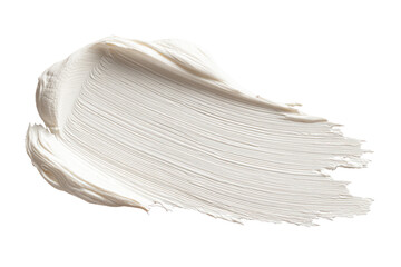 Creamy white cosmetic smear, soft texture