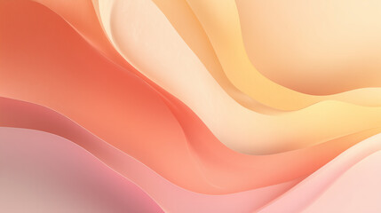 Minimalist pastel gradient waves in soft smooth tones  