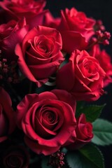 Luxurious Velvet Petals A Sensual Bouquet for Valentines Day and Romantic Occasions
