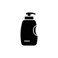 Soap Dispenser Bottle Icon Simple Black Silhouette