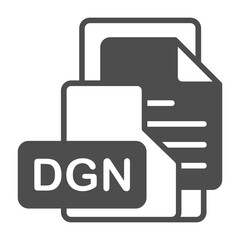 DGN Format Vector Icon