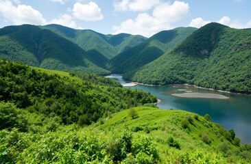 mountain lake in the mountains