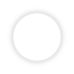 Transparent Bright white neon glowing gradient circular ring circle bubble glow light effect...