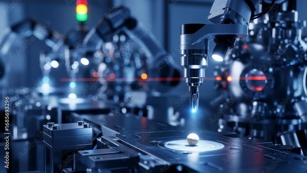 Aufkleber automated pellet encapsulation line applying precise coatings to fuel spheres emphasizing advanced m