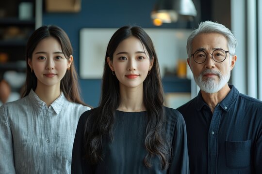 A cheerful moment captured of an office workers posing indoors, showcasing bonds and harmony