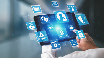 Cyber security protection and cyber security strategies against cyber threats, system hacks,...