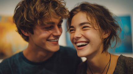 Playful Couple's Art Argument in Their New Home