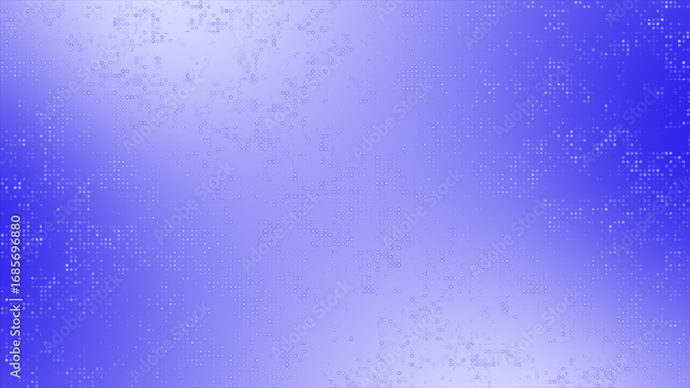 Poster blue color hi-tech circular dots half tone slow motion futuristic geometrical loop able background