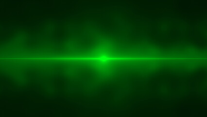 Green shiny optical flares flickering and emitting white smoke background