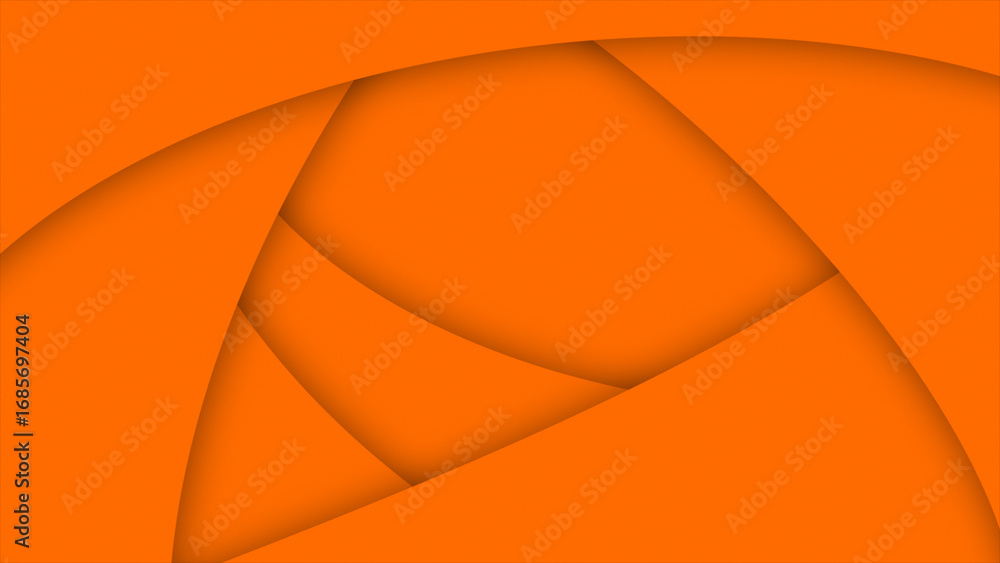 Poster orange color simple and elegant slow motion geometrical loop able background