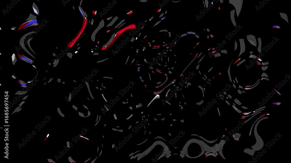 Poster abstract dark swirls - mysterious and intriguing visual background.