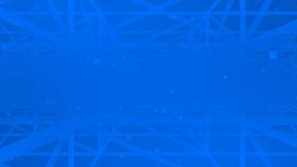 Royal blue color complex 3d hi-tech futuristic tunnel technology digital abstract background