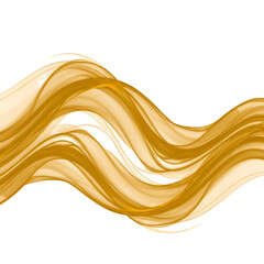 Golden Swirls on Black Background
