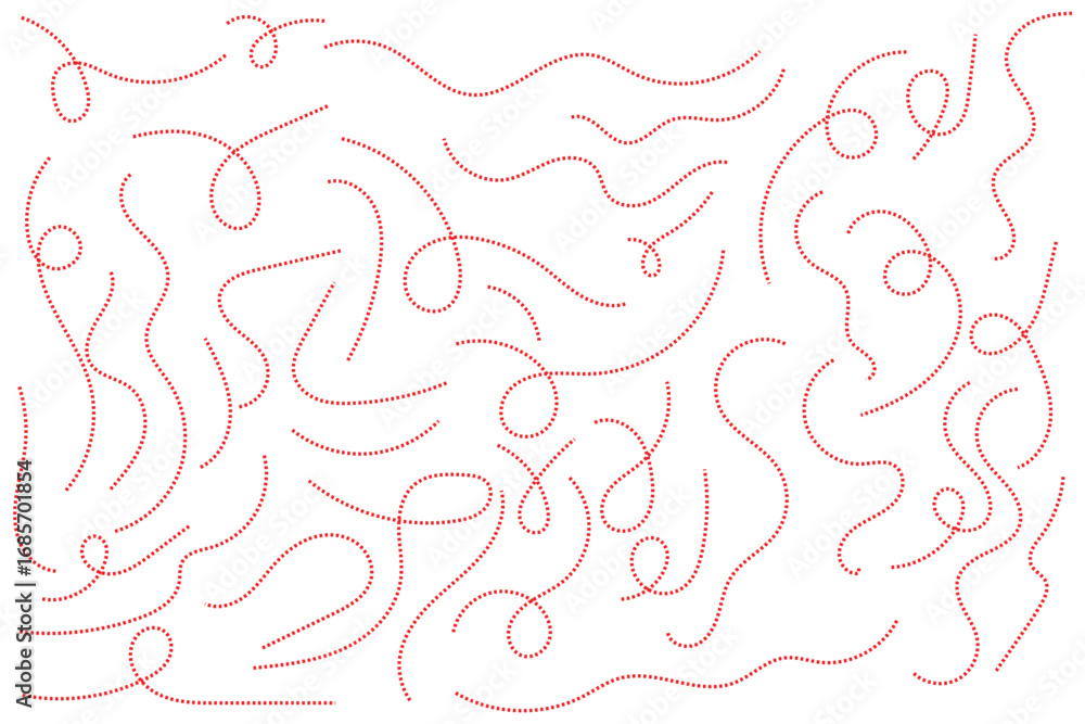 Poster seamless curved dash path backdrops. long squiggle dashed line. long dashed hand drawn squiggle, lon