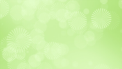 Lime green color slowly falling white color flower pattern elegant natural background