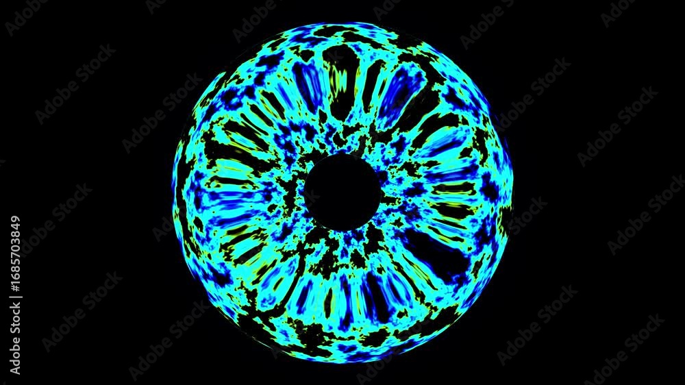 Poster abstract glowing orb animation - mesmerizing visual effects and dynamic patterns.