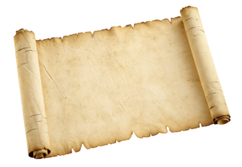 Ancient parchment rolled scroll texture background for crafting, writing or decoration purposes