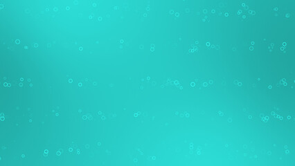 Cyan color bubbles particles moving in line simple and classy background